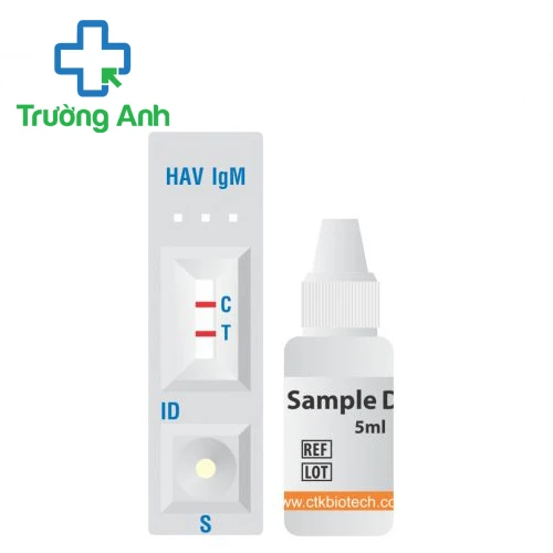 Que test viêm gan A HAV CTK Biotech xét nghiệm nhanh của Mỹ