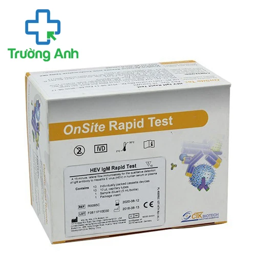 Que test viêm gan E CTK Biotech (dạng khay) của Mỹ