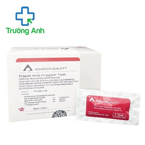 Bộ xét nghiệm nhanh virus H.pylori Rapid Anti-H.pylori Test (40 test)