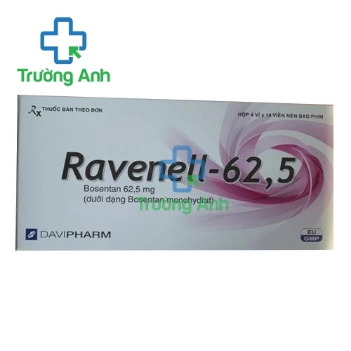 Ravenell-62,5 Davipharm - Thuốc điều trị tăng áp lực động mạch phổi hiệu quả của Davipharm