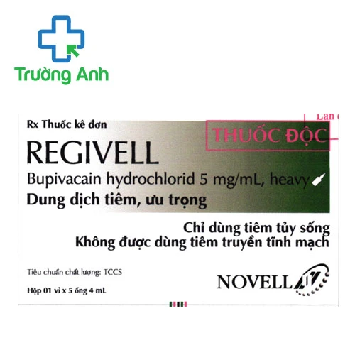 Regivell PT. Novell - Thuốc gây tê tủy sống hiệu quả