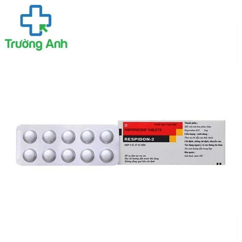 Respidon 2mg - Thuốc điều trị bệnh tâm thần hiệu quả