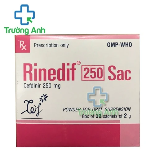 Rinedif 250mg Sac - Thuốc điều trị nhiễm khuẩn hiệu quả