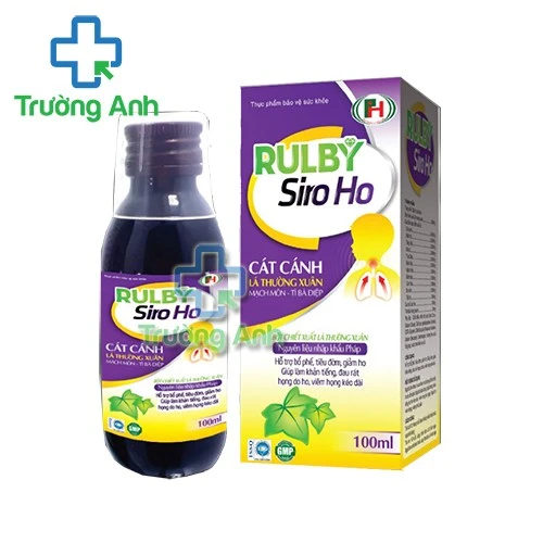 Rulby Siro Ho - Hỗ trợ bổ phế, tiêu đờm, giảm ho hiệu quả