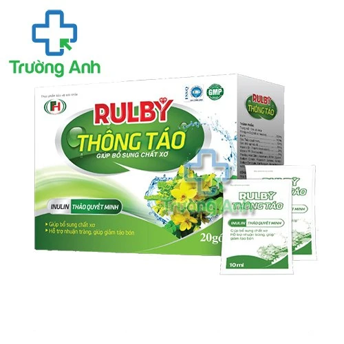 Rulby Thông táo - Giúp bổ sung chất xơ, giảm táo bón hiệu quả