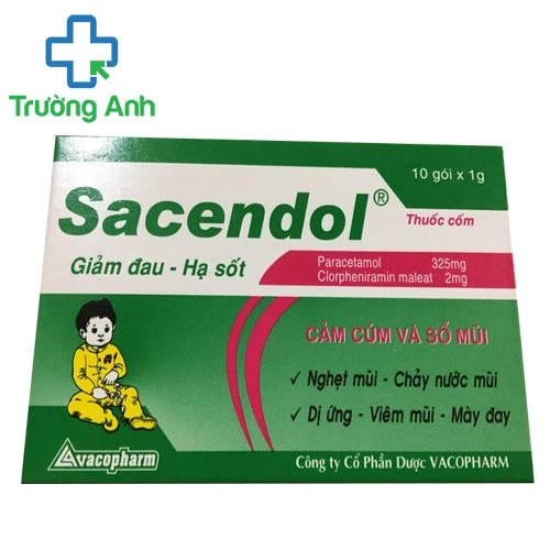 SACENDOL 325mg - Thuốc giảm đau, hạ sốt hiệu quả của Vacopharm