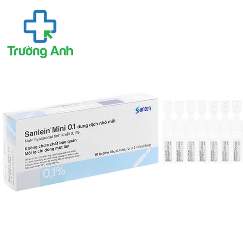 Sanlein Mini 0.1 - Thuốc nhỏ mắt điều trị tổn thương giác mạc hiệu quả