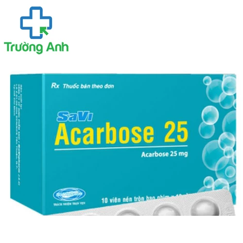 SAVI ACARBOSE 25 - Giúp điều trị đái tháo đường tuýp 2 hiệu quả