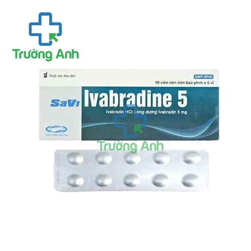 SaVi Ivabradine 5 - Thuốc điều trị triệu chứng đau thắt ngực hiệu quả