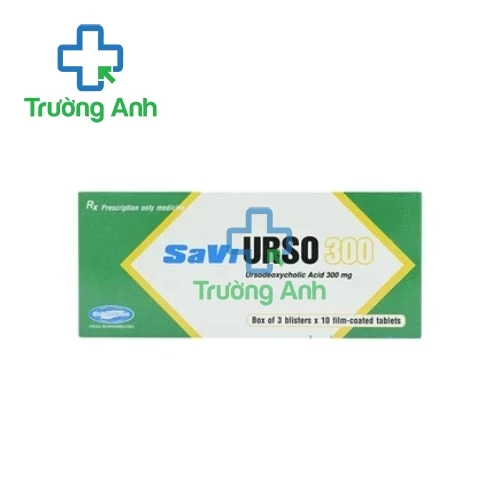 Savi Urso 300 - Thuốc điều trị sỏi mật, viêm đường túi mật của Savipharm