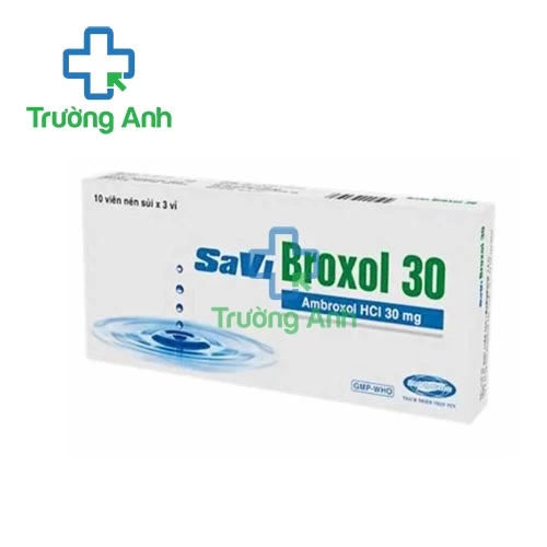 SaViBroxol 30 - Thuốc tiêu chất nhầy đường hô hấp của SAVIPHAMR