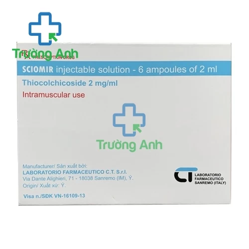 Sciomir 4mg/2ml - Thuốc giúp giãn cơ hiệu quả của Ý