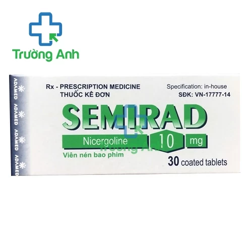 Semirad 10mg - Thuốc điều trị rối loạn tuần hoàn não hiệu quả của Ba Lan