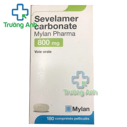 Sevelamer Carbonate 800mg Mylan - Thuốc kiểm soát chứng tăng phospho máu