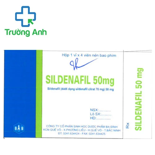 Sildenafil 50mg Ba Đình - Thuốc điều trị rối loạn cương dương hiệu quả