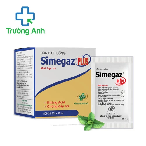 Simegaz Plus OPV - Thuốc điều trị viêm loét dạ dày hiệu quả