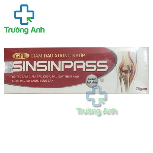 Gel giảm đau xương khớp Sinsinpass - Giúp giảm đau cơ, kháng viêm hiệu quả