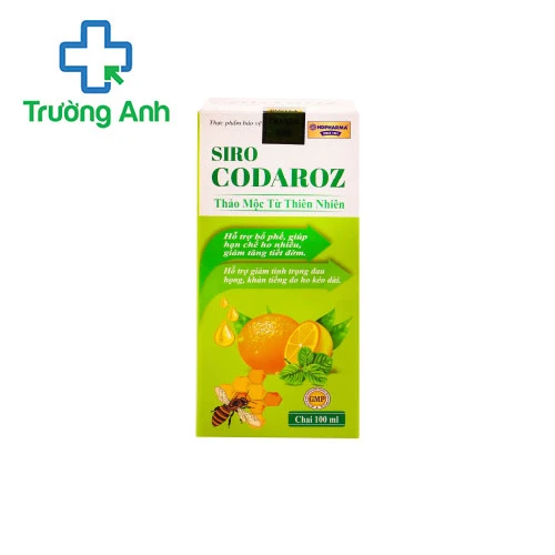 SIRO CODAROZ - Giúp bổ phế, giảm ho, long đờm của Rostex Pharma