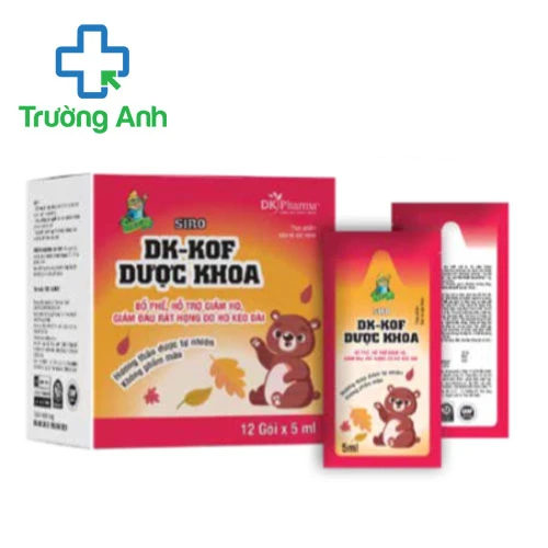 Siro DK-KOF Dược Khoa 5ml - Hỗ trợ giảm ho, đau rát họng hiệu quả