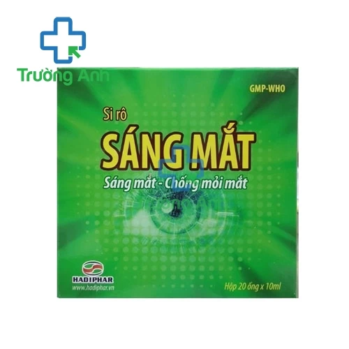 Siro Sáng mắt Hadiphar (20 ống x 10ml) chống mỏi mắt