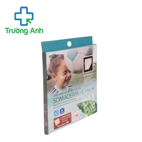 Miếng dán hỗ trợ làm lành vết thương Somaderm - L 10cm x 10cm