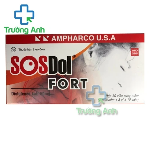 SOSDol fort 50mg - Thuốc giảm đau, chống viêm hiệu quả