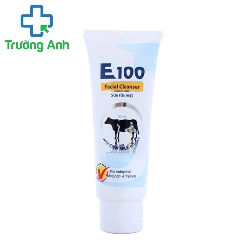 Sữa rửa mặt E100 Sữa bò tươi Dưỡng trắng 80ml