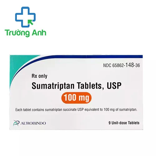 Sumatriptan Tablets 100mg Aurobindo - Thuốc điều trị đau nửa đầu hiệu quả