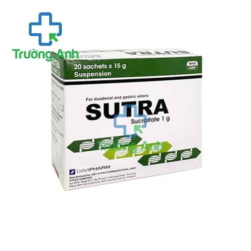 Sutra 1g Davipharm - Thuốc điều trị loét dạ dày tá tràng hiệu quả