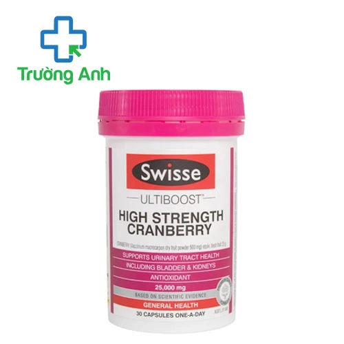 Swisse Ultiboost High Strength Cranberry 25000mg (30 viên) - Viên uống hỗ trợ đường tiết niệu khở mạnh