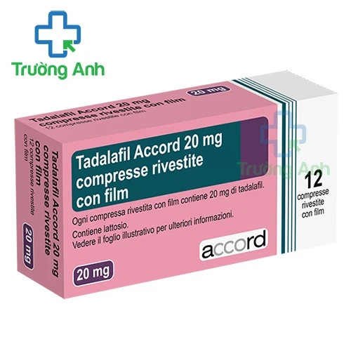 Tadalafil 20mg Accord - Thuốc điều trị rối loạn cương dương hiệu quả