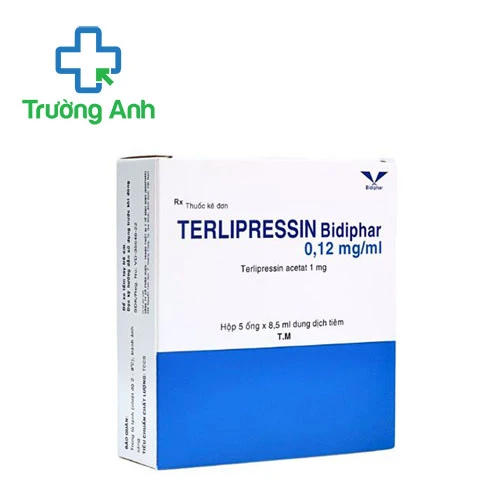 Terlipressin Bidiphar 0,12mg/ml - Thuốc điều trị xuất huyết tiêu hóa