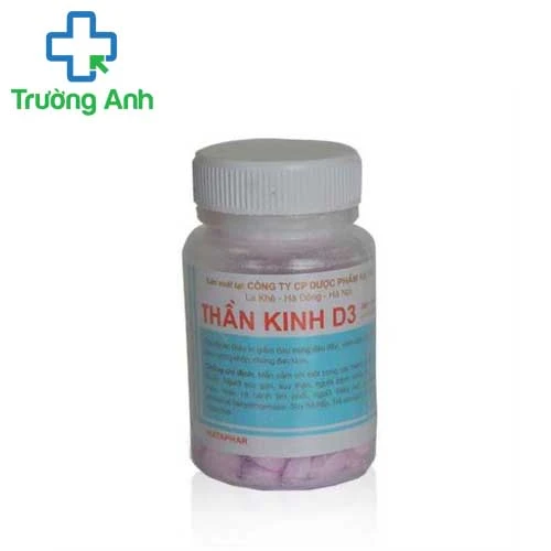 Thần kinh D3 Hataphar (lọ 100 viên) - Thuốc điều trị đau dây thần kinh hiệu quả