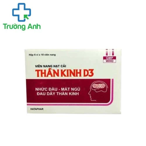 Thần kinh D3 Cap (vỉ) - Thuốc điều trị đau dây thần kinh hiệu quả