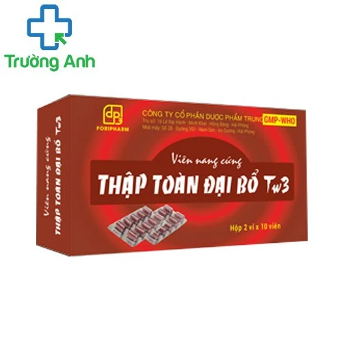 Thập toàn đại bổ TW3 (viên nang) - Giúp bồi bổ cơ thể, tăng cường sức khỏe