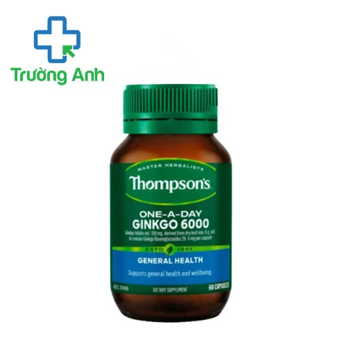 Thompson’s One A Day Ginkgo 6000mg - Viên uống tăng cường trí nhớ hiệu quả