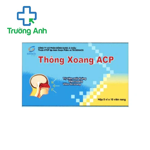 Thông xoang ACP - Hỗ trợ điều trị viêm mũi dị ứng hiệu quả