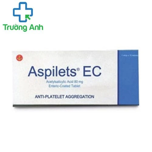 Aspilets EC 80mg - Thuốc phòng ngừa tái phát bệnh tim mạch hiệu quả