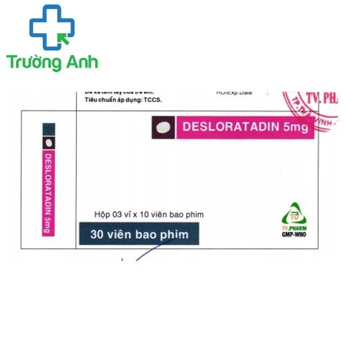 Desloratadin 5mg TV.Pharm - Thuốc điều trị viêm mũi dị ứng hiệu quả