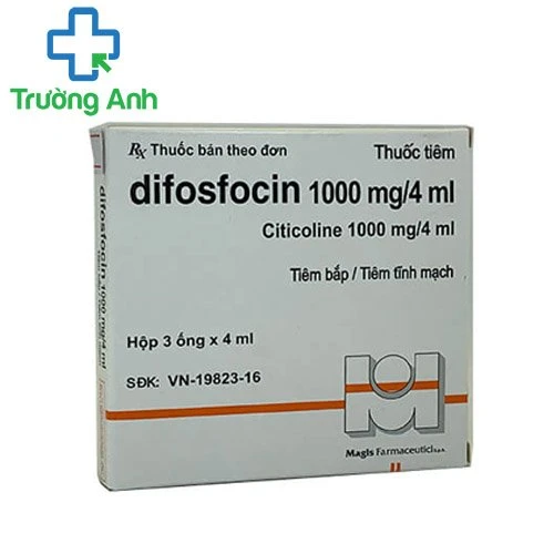 Difosfocin 1000mg/4ml - Thuốc điều trị bệnh não cấp tính hiệu quả của Ý