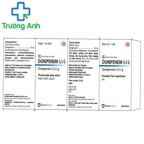 Doripenem 0,5 G MD Pharco - Thuốc điều trị nhiễm khuẩn hiệu quả