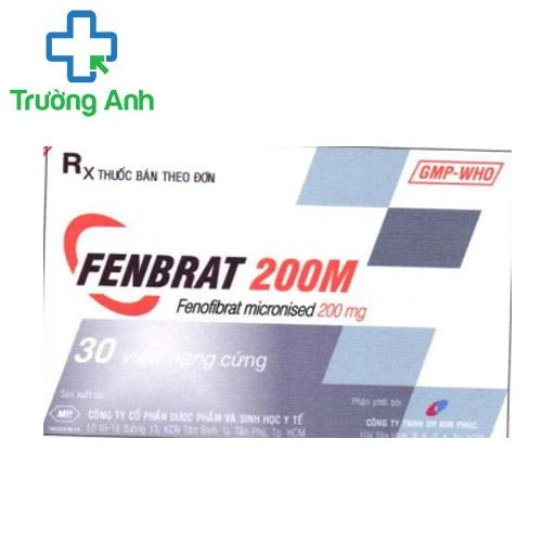 Fenbrat 200M - Thuốc điều trị tăng Cholesterol máu hiệu quả