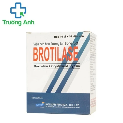 Thuốc giảm sưng, đau do trĩ Brotilase Hàn Quốc