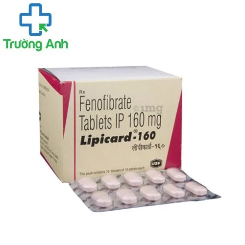 Lipicard-160 - Thuốc điều trị tăng tăng cholesterol máu của India