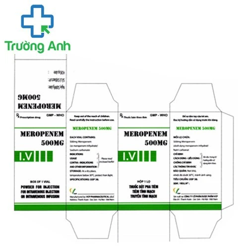 Meropenem 500mg VCP - Thuốc điều trị nhiễm khuẩn hiệu quả