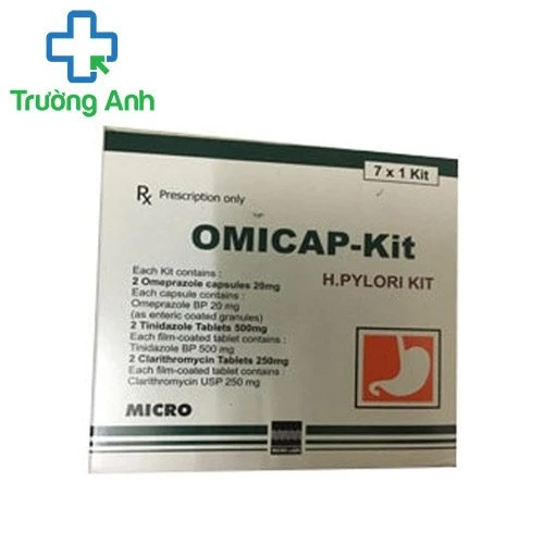 Omicap kit - Thuốc điều trị viêm thực quản hiệu quả