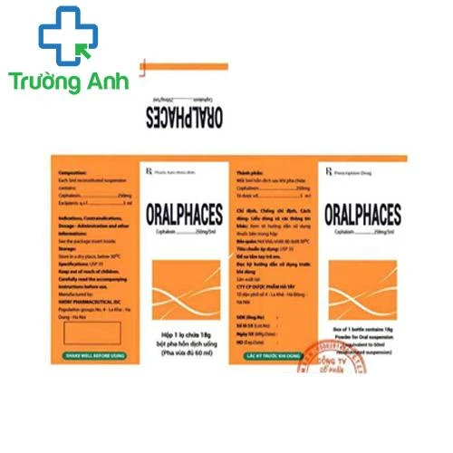 Oralphaces 125mg/5ml - Thuốc điều trị nhiễm khuẩn đường hô hấp của Hataphar