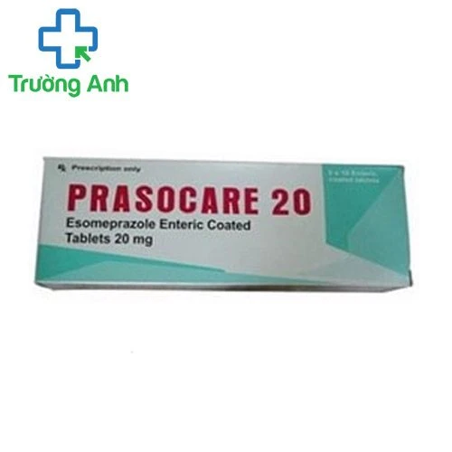 Prasocare 20mg - Thuốc điều trị và dự phòng tái viêm loét dạ dày, tá tràng hiệu quả của Ấn Độ