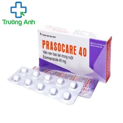 Prasocare 40mg - Thuốc điều trị và dự phòng tái viêm loét dạ dày, tá tràng hiệu quả của Ấn Độ