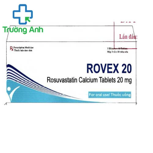 Rovex 20 - Thuốc điều trị tăng cholesterol máu hiệu quả của Akums